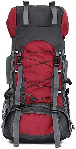 Hiking Backpack 60L Mountaineering High-capacity Professional Waterproof Outdoor Sports Rock Climbing Camping pack , Red