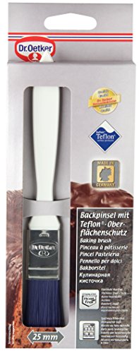 Dr. Oetker Backpinsel mit Teflon, Küchen-Pinsel mit Nylon-Borsten – hitzebeständig bis 90 Grad & ohne Borsten zu verlieren (Borstenbreite: 2,5 cm), Menge: 1 Stück - 3