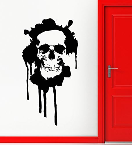 Wall Sticker Vinyl Decal Death Skull Tattoo Cool Room Decor (ig2003)