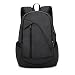 Produktbild Laptop Notebook Rucksack USB Ladeanschluss: 35L gefütterte Tasche für Laptop bis zu 15.6 Zoll - wasserdichte Schultasche, Arbeitstasche für Computer bei Arbeit,Schule,Uni Schwarz (Schwarz aufgewertet)