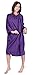 WM Beauty Water Repellent Adjustable Kimono Style Hair Styling Cape with Sleeves, Purple