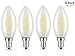 Produktbild Lyd komb 4er dimmbar Frosted Kerze Leuchtmittel E14 LED Dimmbar Weich Weiß 2700 K dimmbar E14 LED Kerze Leuchtmittel bollet Top 4 W LED Filament Glühbirne E14 Frosted LED entspricht 40 W