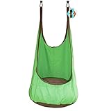 Pellor Baumwolle Kindergartenfedersattel Kinder Schaukel Hängematte Verandaschaukel Swing mit Sitzkissen 80KG