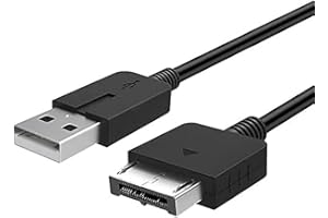 THESHIRY 1.2m PS Vita USB Power Lead 2 in 1 Charging and Sync Data Replacement Cable for PS Vita, PSVita 1000 (Black)