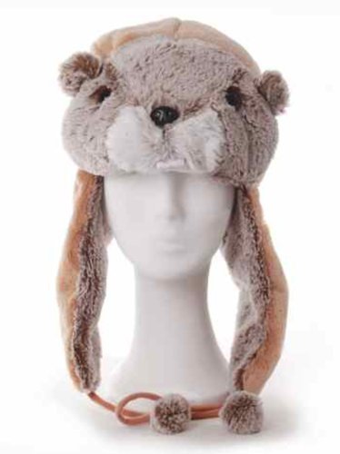 Preisvergleich Produktbild Inware 6890 - Mütze, Motiv Murmeltier, beige, Universal Damengröße