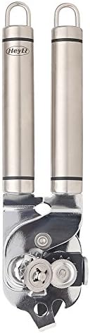HeyLR Manual Can Opener Bottle Opener Smooth Edge Safe Side Cut Ultra Sharp with Easy Turn Ergonomic Design