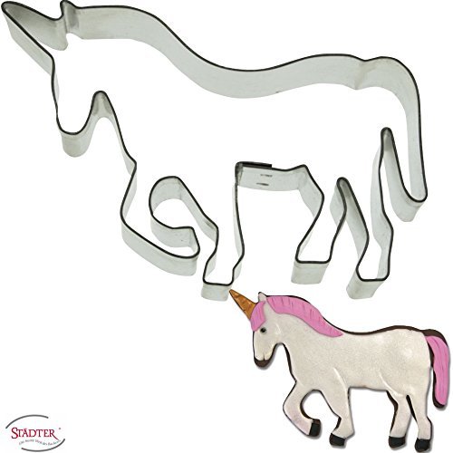 Ausstecher * EINHORN * zum Kekse Backen oder Basteln // Aus Edelstahl von Städter // Mottoparty Kindergeburtstag Kinder Geburtstag Feier Fest Party Motto Ausstechform Ausstechformen Unicorn Pferd