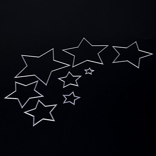 Demiawaking 8Pcs Stern Schneiden Schablonen DIY Sammelalbum Dekor Papier Karten, Metall Buchzeichen , Metall Lesezeichen als Geschenk fuer Freunde (23) - 4
