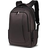 Fubevod Business Backpack for 15.6 Laptop Men's Rucksack with Anti-theft Zip Coffee