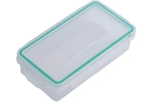 HAKEETA Battery Storage Box 18650 Battery Protective Case Battery holder transparent plastic hooked, water resistant wear resistant