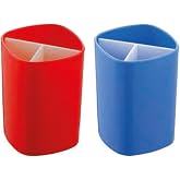 Monarty ARK Plastik Kalemlik, 95mm Y&uuml;kseklik, 65mm Genişlik, &Ccedil;ok Renkli, Model 1666