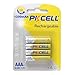 Produktbild 4pcs PKCELL 1200mAh NI-MH Batterien Eco-Friendly 1.2V Wiederaufladbare AAA-Batterie (Farbe: gelb & grau)