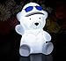 Light Up Teddy Bear Lamp - Colour Changing LED Battery Sensory Night Light for Children, Kids Bedroom, Baby by PK Green