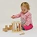 Shape sorter - a wooden lockable cage with sound - Chunky wooden shape sorter and shapes