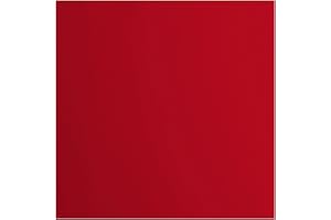 VAESSEN CREATIVE Florence Papier Cartonné Rouge Lisse - 30,5 x 30,5 cm - Poppy - 20 feuilles - 216 g/m² - Papier pour Scrapbooking, Carterie, Perforation et Faire Part de Mariage