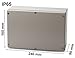 Produktbild edi-tronic ABS Leergehäuse 240x160x90mm Industriegehäuse IP65 Kunststoff Gehäuse Box Kasten