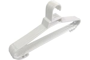 Cofan Pack de 6 Perchas de plástico para Ropa | Anti-deslizantes Medidas 38 x 18 cm