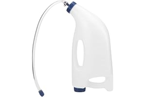 EVTSCAN 4-Liter-Großraum-Milchflaschen-Futterspender für Neugeborene Kälber mit Griff und Fütterungssonde, Kälber-Drencher-Flasche für Milchviehbetriebe beim Kalben und Aufziehen