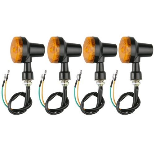 Preisvergleich Produktbild CARCHET Mini-Blinker für Motorrad, bernsteinfarben, 4 Stück