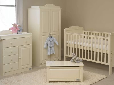 Tutti Bambini Alexia 6 Piece Room Set in Vanilla