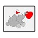 Produktbild Santa Elephant Office Rectangle Non-Slip Rubber Mouse Pad Retro Gaming Mouse Pad for Laptop Displays Tablet Keyboard