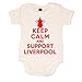 Keep Calm and Support Liverpool Baby Vest (0-3 Months)