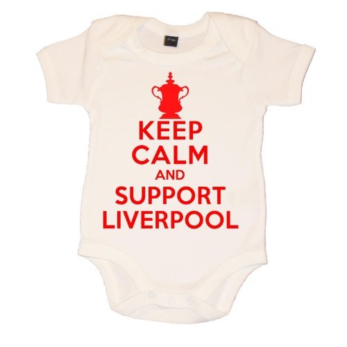Keep Calm and Support Liverpool Baby Vest (0-3 Months)