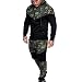 Produktbild Jogginganzug Jumpsuit Trainingsanzug Overall Herren Sport Hoodie Kapuzenpullis Sweatjacke Winterpullover Kaputze Kapuzen Outwear Mantel Strickpullover Sweater Sweatshirt Bluse Hemd Jacken LMMVP (L, Tarnung)