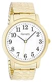 Ferretti Unisex | Goldene Erweiterungsarmbanduhr mit großen Zahlen | FT16101