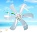 Produktbild Hioowiu Elektrische Leistung Ventilator Haushaltswind Gebläse 6 Flügel Energiesparende Deckenventilator Blaue Farbe 220V