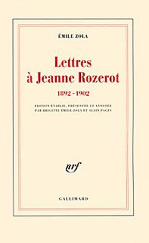 couverture de : LETTRES &Agrave; JEANNE ROZEROT