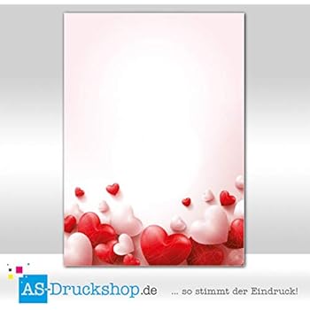 Motivbriefpapier Wein & Weingläser – 20 Blatt DIN A4, 90 G/m², Für Drucker & Handbeschriftung, Einseitig Bedruckt