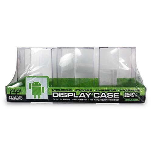 Preisvergleich Produktbild Google Android Hexagonal Mini-Abbildung Vitrine 3-Pack