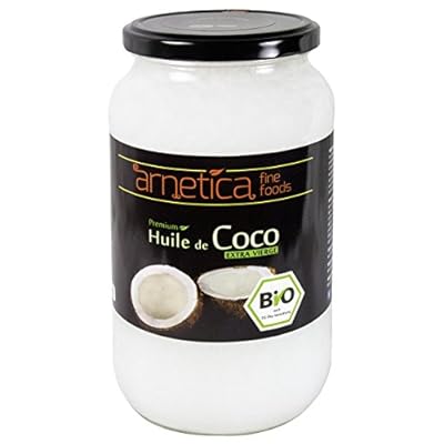 Bio Kokosöl arnetica, 1000ml 1l Premium Qualität Nativ Extra, hochrein, spritzfrei, im wiederverschließbaren Glas…