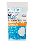 Drsalts 100% Epsom Bath Salts Post Workout Therapy with Rejuvenating Black Pepper Soothe Sore Muscles & Joints 1kg