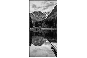 Klarstein Air Art Smart Stufa Elettrica Basso Consumo, Termoconvettore Elettrico da Parete 700W con Controllo IoT/WiFi App, Termosifone Elettrico a Muro, Pannello Radiante Infrarossi, Senza CO2