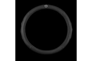 AKKDYS Volante Auto Coprivolante, per Mazda 2 3 6 CX-3 CX-5 CX-30 CX-60 CX-80 MX-30 MX-5 Traspirante e Antiscivolo Coprivolante Accessori Auto Interno,A