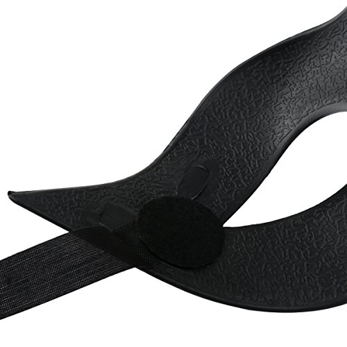 WINOMO Maskerade Maske schwarze venezianische Bösewicht Kostüm Party Ball Halloween - 9