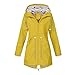 Produktbild Hanomes Damen pullover, Woemn's Solid Regenjacke Outdoor Jacken Wasserdicht mit Kapuze Regenmantel Winddicht