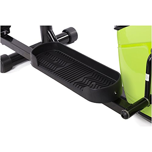 Fitkraft SLIMLINE Crosstrainer Ellipsentrainer mit Computer und Pulsmessung Schwarz Neue Modellnummer: FTKTORBMASL_Schwarz-grün_M - 9