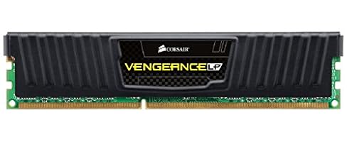 Corsair CML8GX3M1A1600C10 Vengeance Low Profile 8GB (1x8GB) DDR3 1600 Mhz CL10 XMP Performance Desktop Memory Schwarz