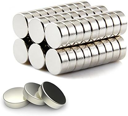 Neodymium Rare Earth Magnets， Qtiwe Neodymium Magnets Pack of 60 Powerful Rare Earth Disc Magnets for Arts, Crafts, Home and Office Organization
