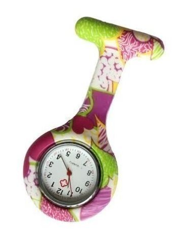 Casadeiy - Reloj de silicona con mecanismo de cuarzo para enfermeras, multicolor