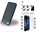 Produktbild BMW Signature Hybrid Leder Hardcover für Apple iPhone X 2in1 Kombiset 1x ClipOn Leder HartCover / Hülle / Case Handytasche Back Cover Schwarz + 1x Displayschutzfolie aus 9H Panzerglas Tempered Glass