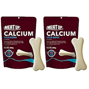 Meat up Calcium Bone Pouch , Dog Treats - 25 pieces (230 gm) ( BUY 1 GET 1 FREE)