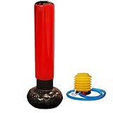 ADEPTNA Strong Large Inflatable Freestanding Punching Tower - Stress Punch Boxing Fun Workout Bag With Foot Pump - Anti-leak water Base - Easy to Inflate in Minutes - Can be Used Indoor or Outdoor