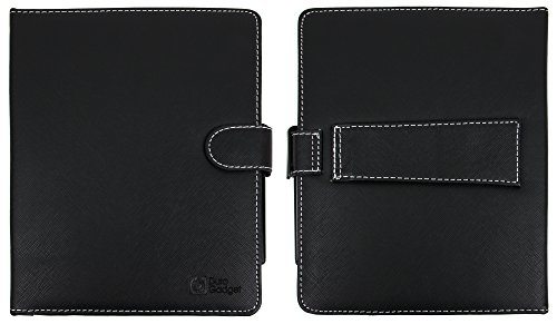 Schwarze Kunstleder-Tasche mit Stand und Deutscher Tastatur für das neue Aldi Medion LIFETAB E6912 (MD 99851) E-Tab Tablet mit eBook Reader Funktion Oktober 2016 - 8