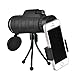 Produktbild 40X60 Monokular Teleskop Fernglas High Power Handy Monokular Kit Wasserdicht Teleskop mit Telefon Clip Stativ Tasche für Outdoor Sports Camping Reisen Vogelbeobachtung Konzert Jagd Wildlife