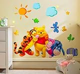  ZooYoo Vinilo O Pegatina Winnie The Pooh 30X60 CM