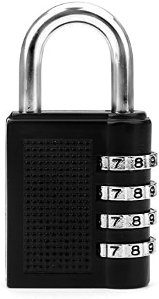 Elifestore Black 40mm Resettable 4-Digit Combination Security Padlock
